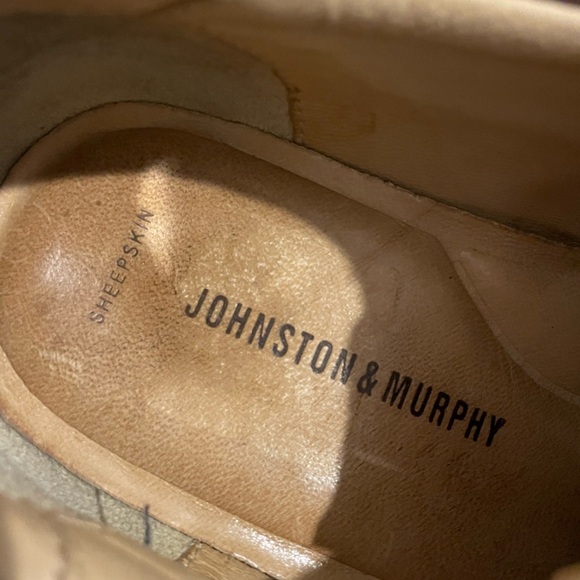 Johnston & Murphy Sheepskin Brown Leather Lace Up Shoes Brazil Size 9 #20-7723 main image 6